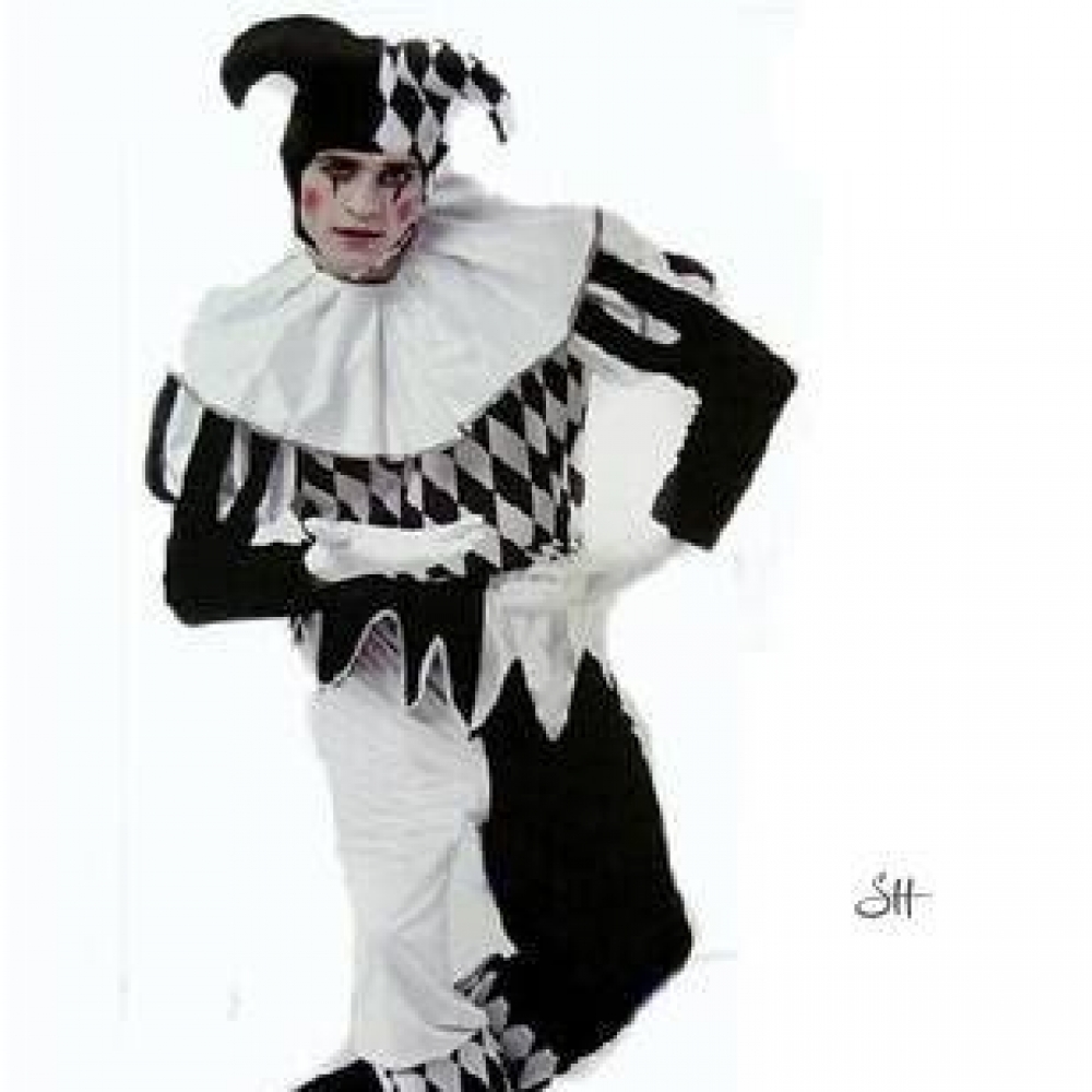 Men's Carnival Black Clown Costume Costumes & Festive Clothes Costumes for Men