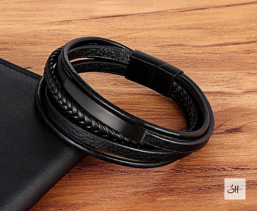 Men's Casual Leather Bracelet