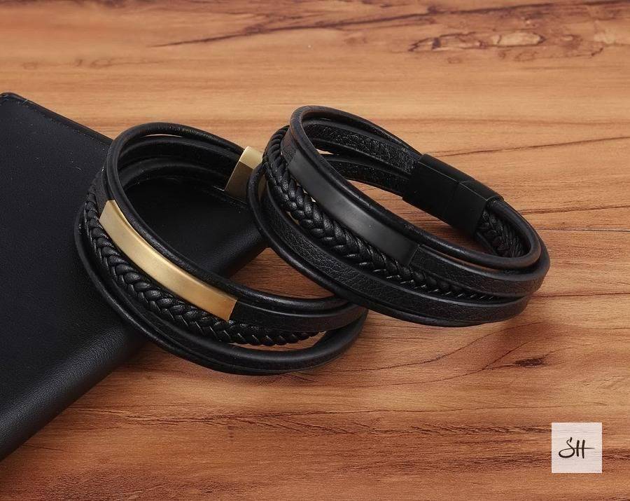 Men's Casual Leather Bracelet