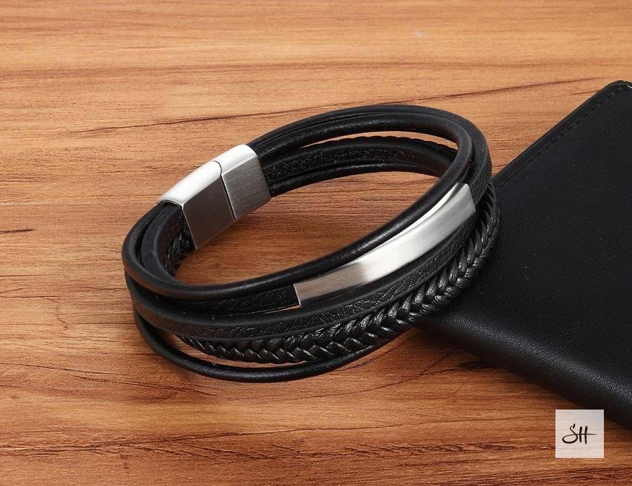 Men's Casual Leather Bracelet