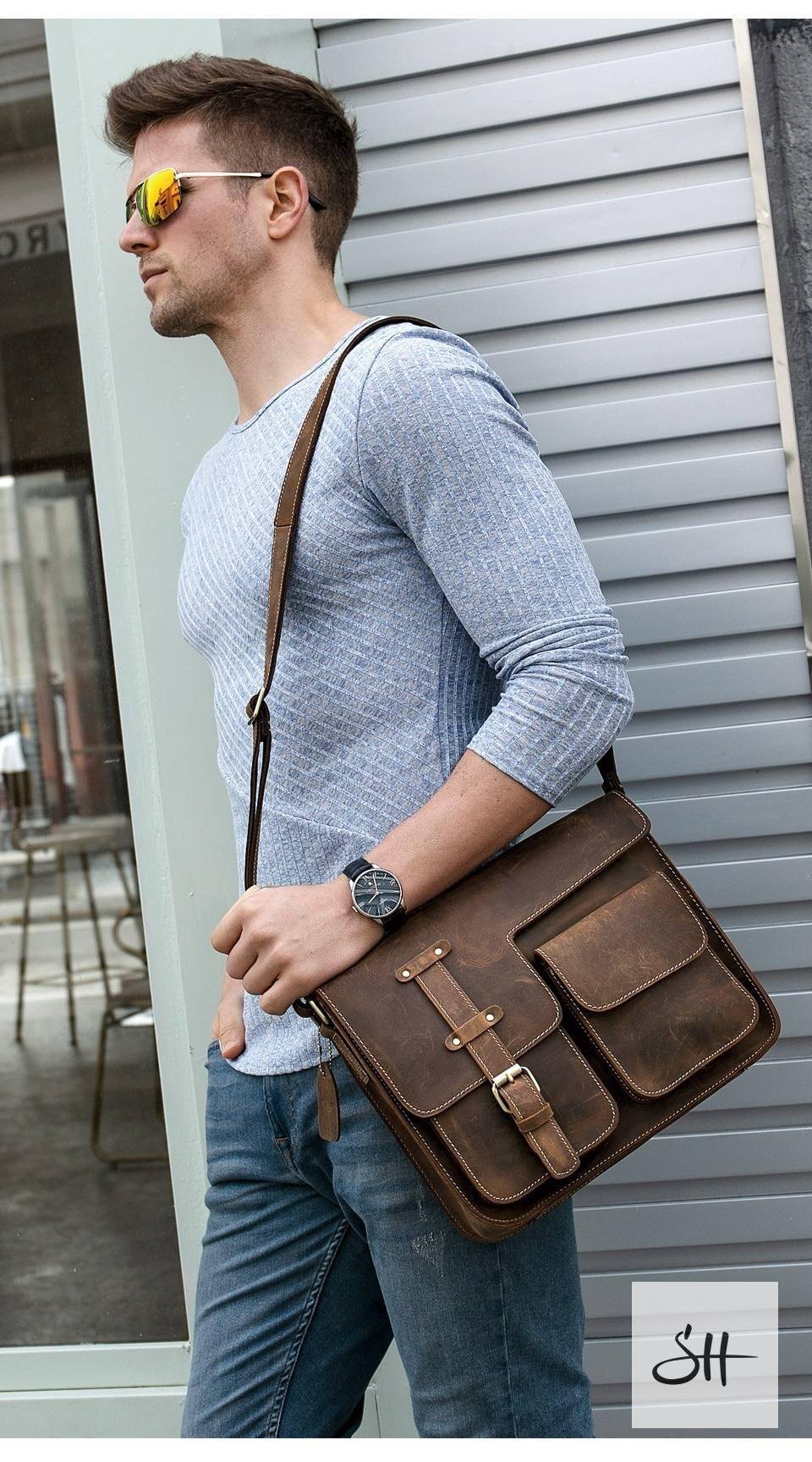 Men's Vintage Leather Bag