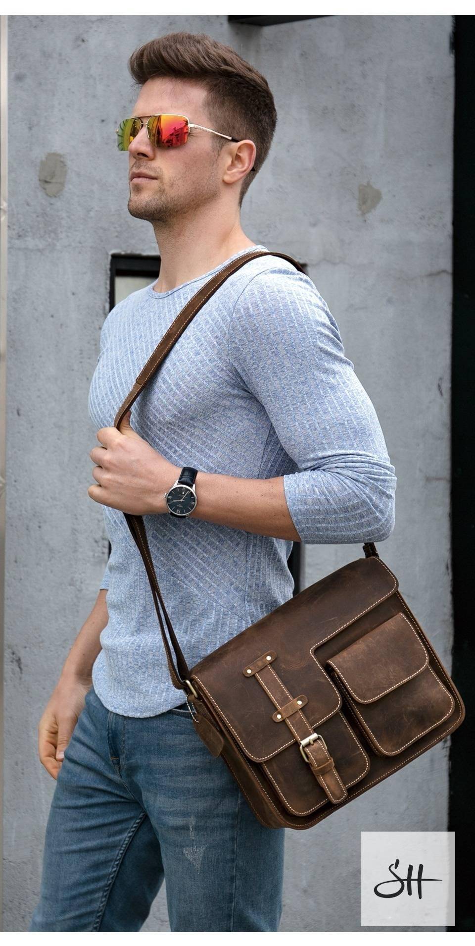 Men's Vintage Leather Bag