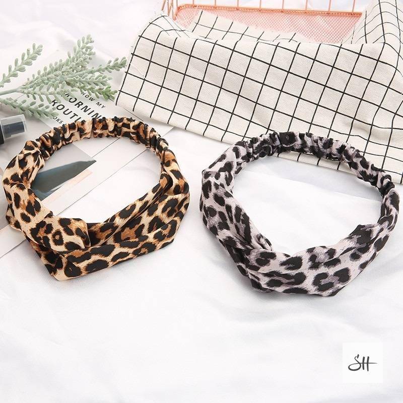 Canvas Headband in Animal Print