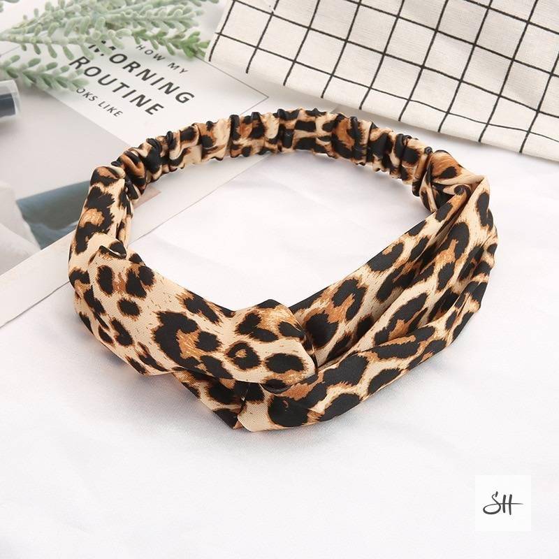 Canvas Headband in Animal Print