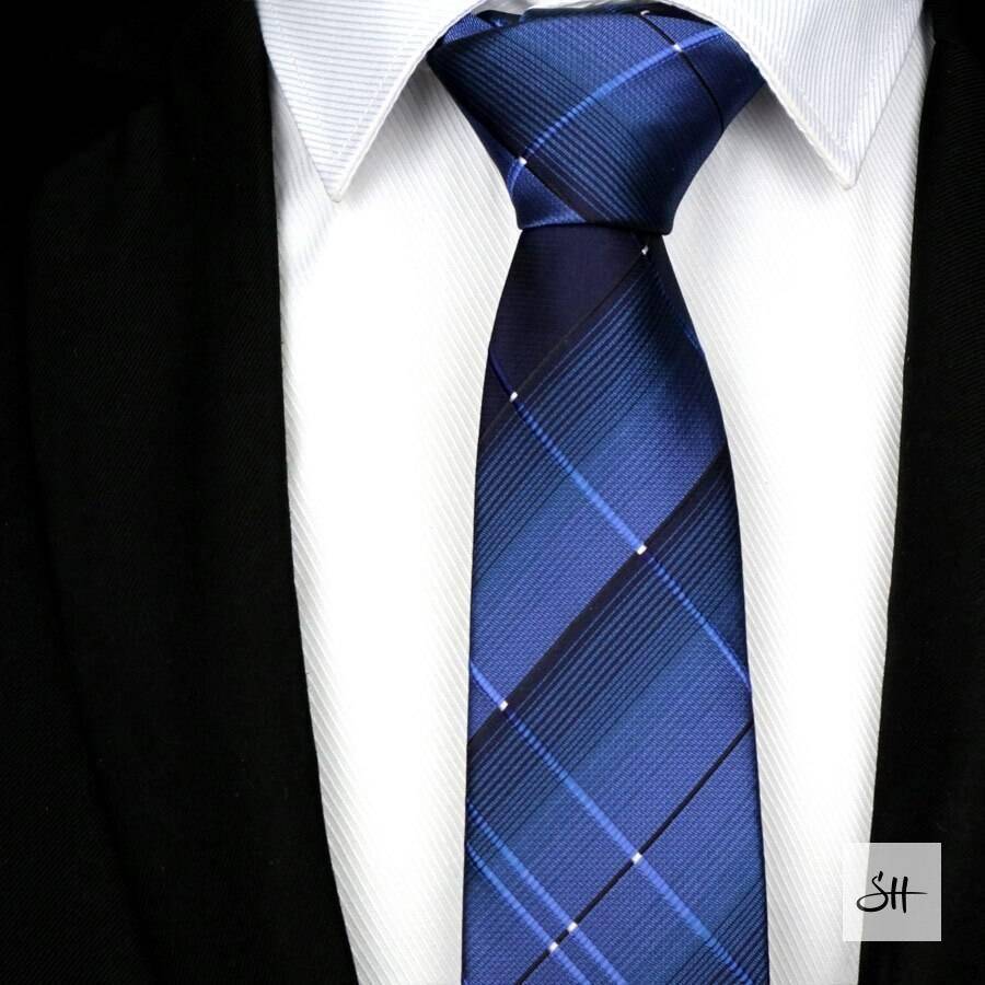 Men's Blue Silk Tie