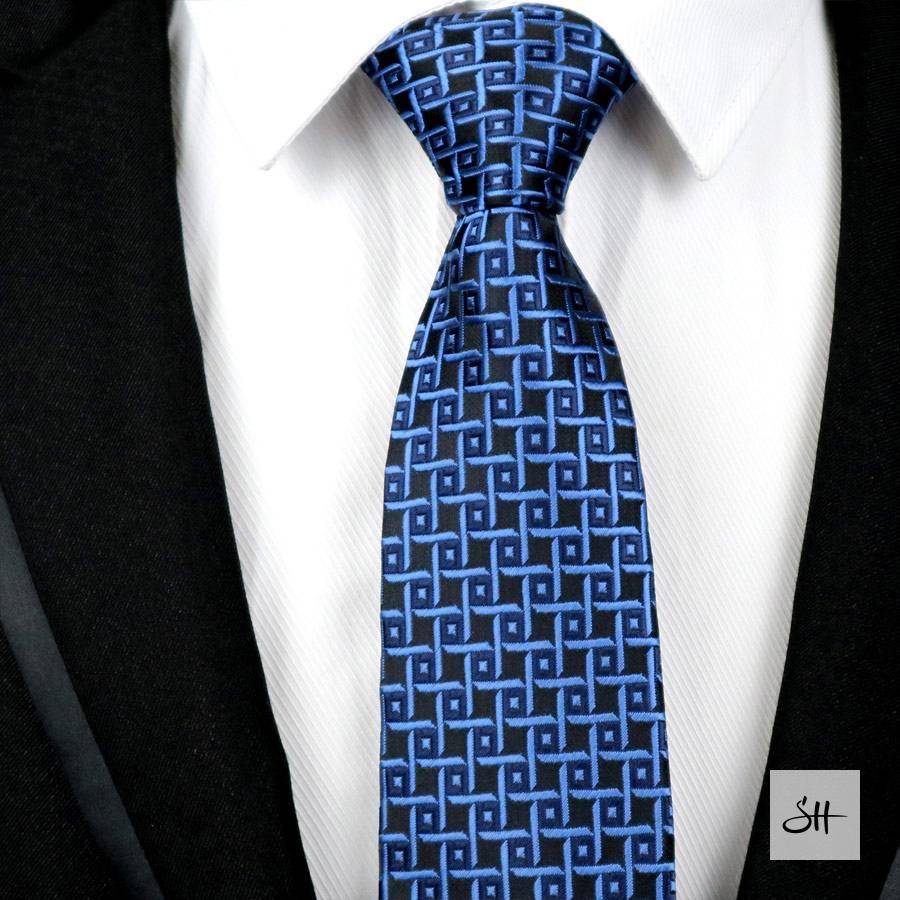 Men's Blue Silk Tie