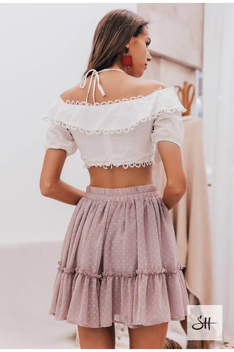 Bohemian Mini Skirt with Tassel