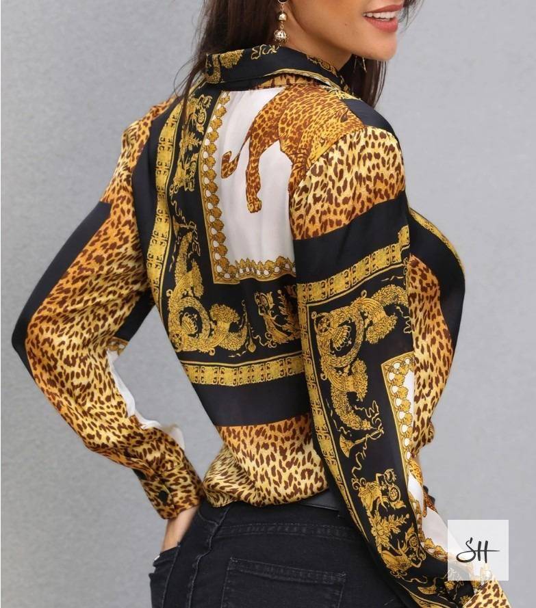Women's Leopard Print Blouse