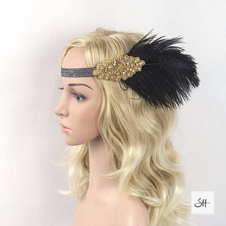 Gatsby Rhinestone Sequin Vintage Headband
