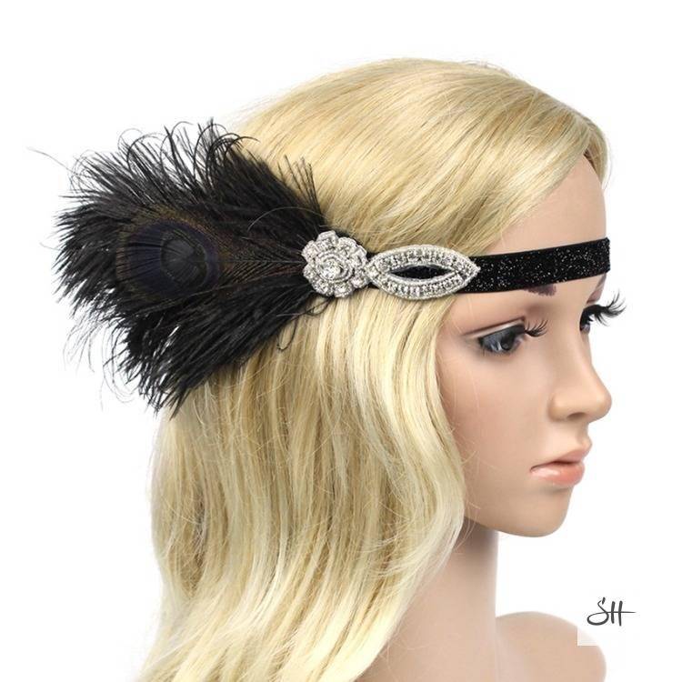 Gatsby Rhinestone Sequin Vintage Headband