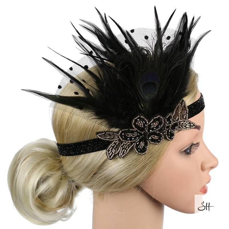Gatsby Rhinestone Sequin Vintage Headband