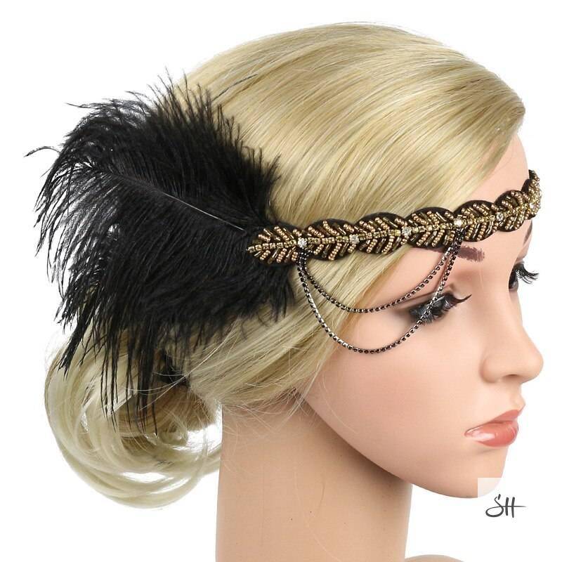 Gatsby Rhinestone Sequin Vintage Headband