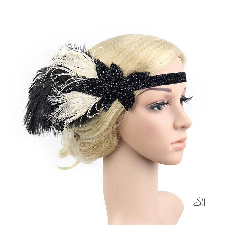 Gatsby Rhinestone Sequin Vintage Headband