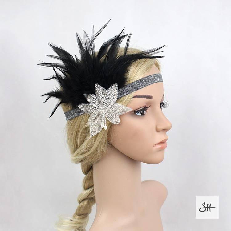 Gatsby Rhinestone Sequin Vintage Headband