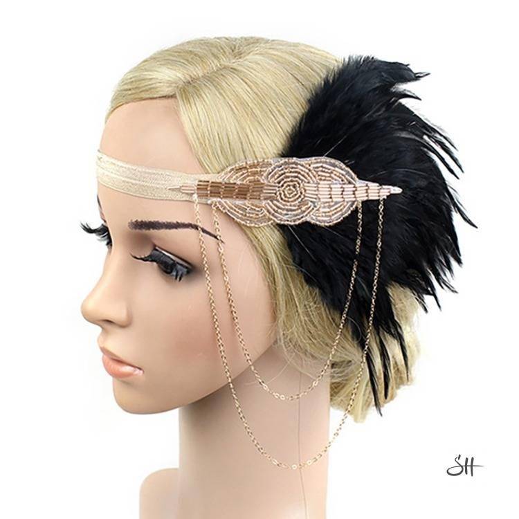 Gatsby Rhinestone Sequin Vintage Headband