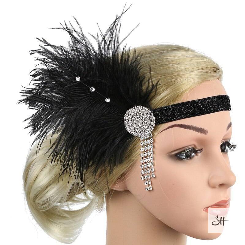 Gatsby Rhinestone Sequin Vintage Headband