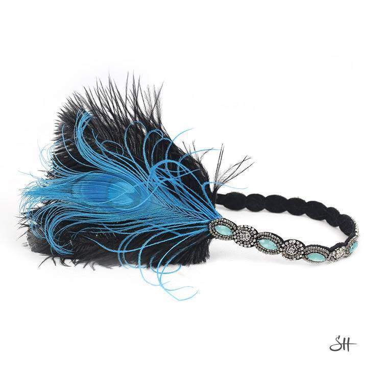 Gatsby Rhinestone Sequin Vintage Headband