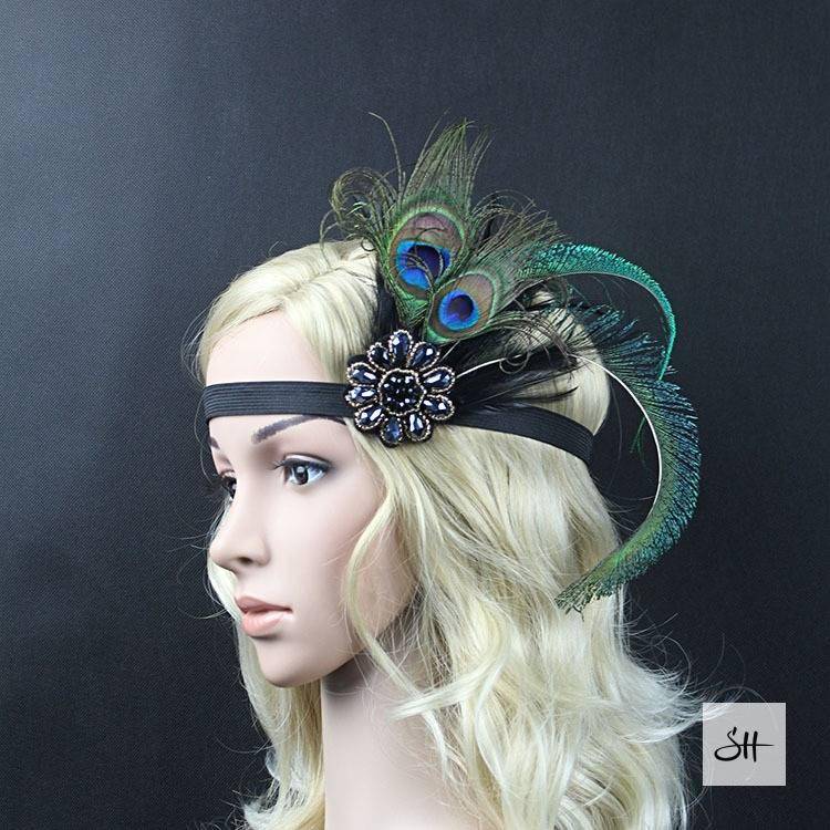 Gatsby Rhinestone Sequin Vintage Headband