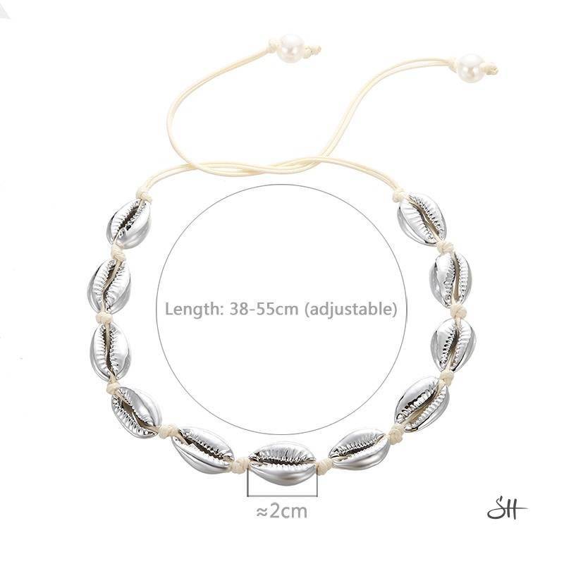 Handmade Cowrie Seashell Necklace