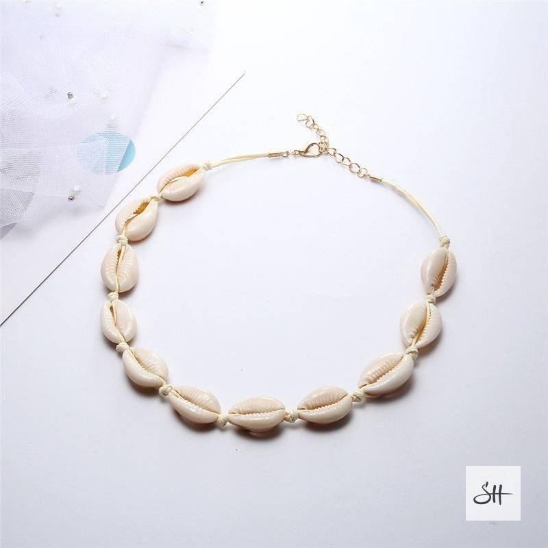 Handmade Cowrie Seashell Necklace