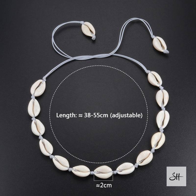 Handmade Cowrie Seashell Necklace