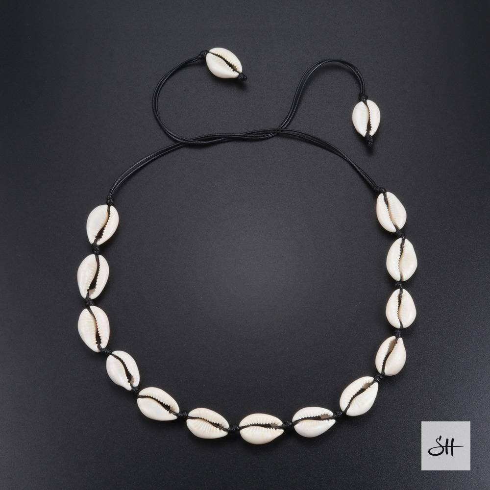 Handmade Cowrie Seashell Necklace