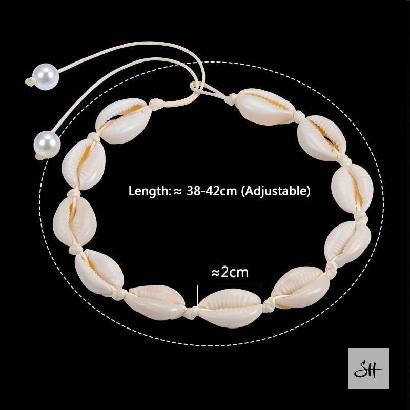 Handmade Cowrie Seashell Necklace