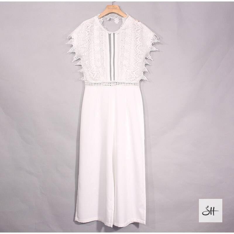 Sexy Backless Ruffles Jumpsuits