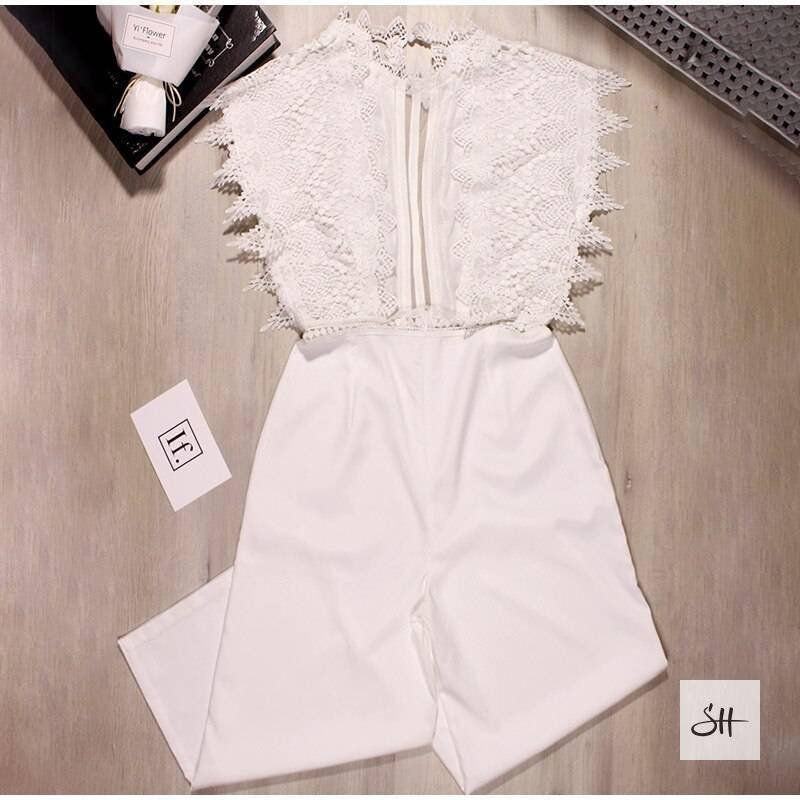 Sexy Backless Ruffles Jumpsuits