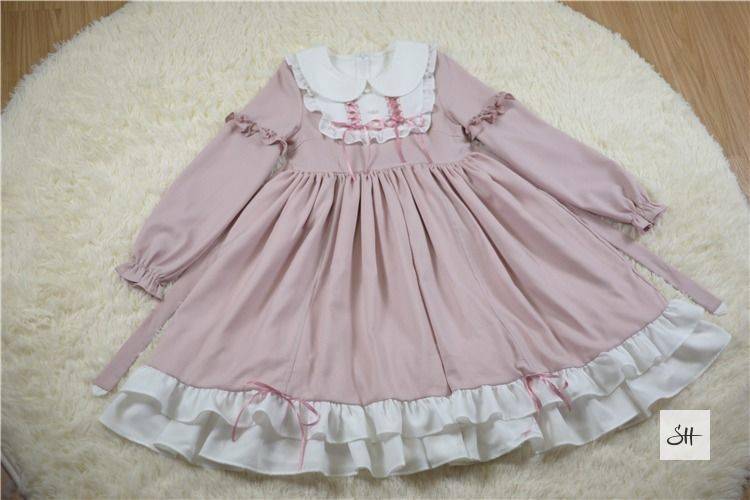 Vintage High Waist Victorian Dress