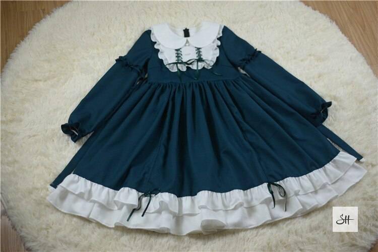 Vintage High Waist Victorian Dress