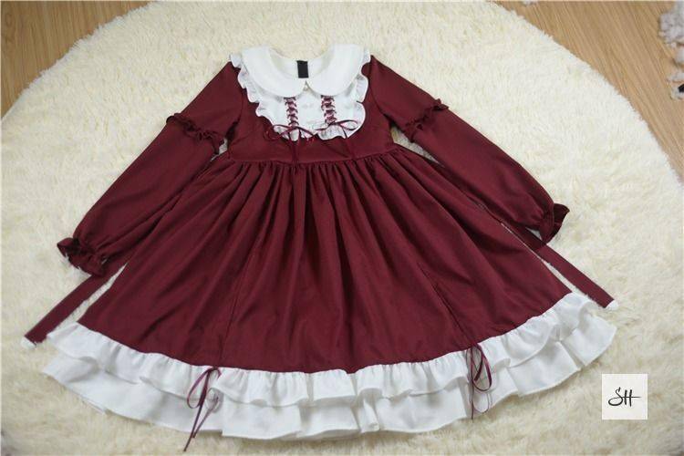 Vintage High Waist Victorian Dress