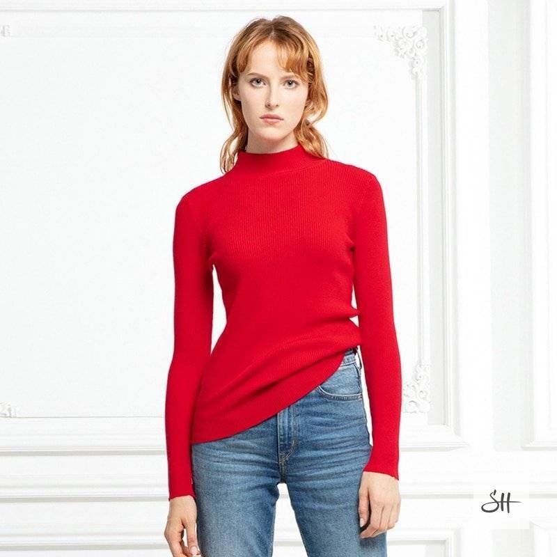 Women's Turtleneck Slim-Fit Sweaters