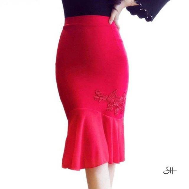 Women's Elegant Sexy High Waist Skirt Tops & Bottoms