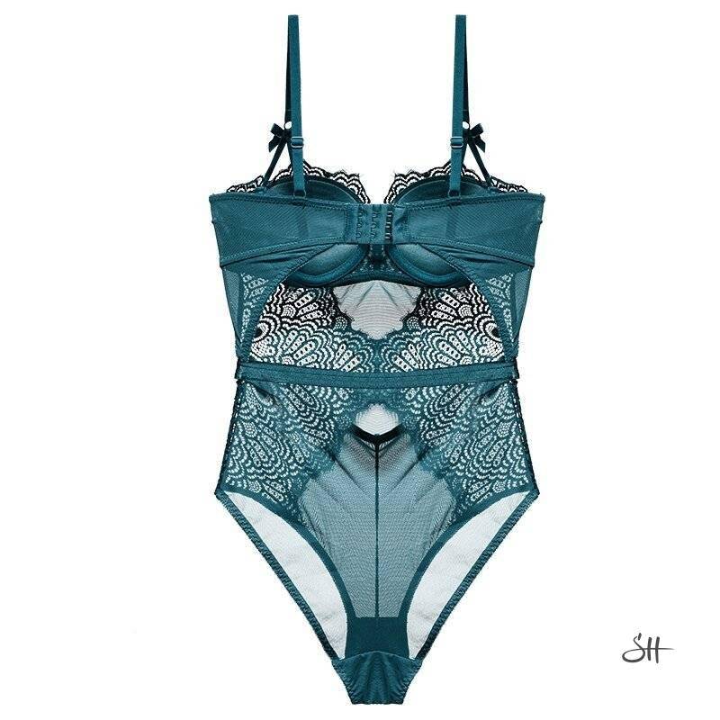 Women's Lace-Up Lingerie Bodysuits