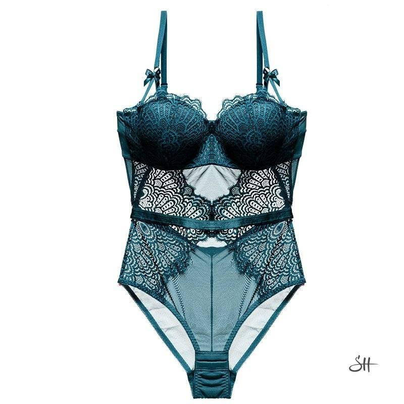 Women's Lace-Up Lingerie Bodysuits