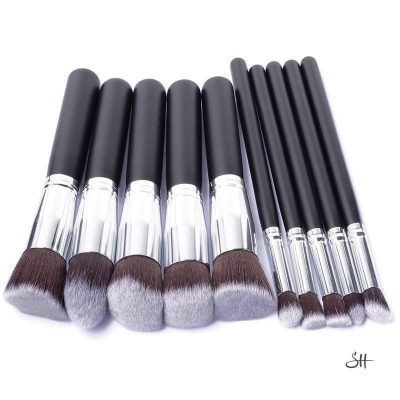 10 Pcs Makeup Brush Set Make-Up Accessories