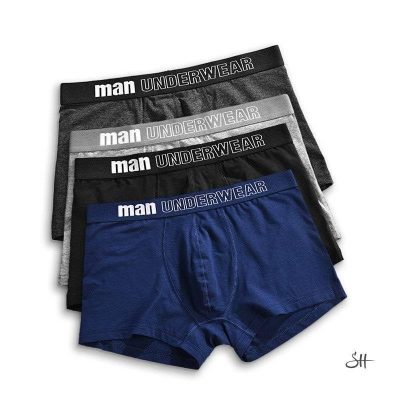 Men's 4Pcs Set Boxer Underwear Men's Underwear