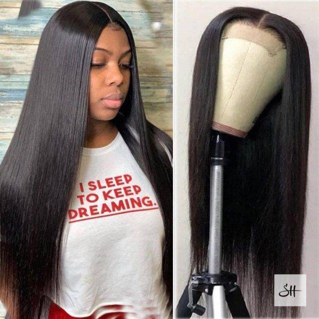 4*4 Lace Closure Brazilian Human Hair Wigs Human Hair Wigs & Extension Bundles