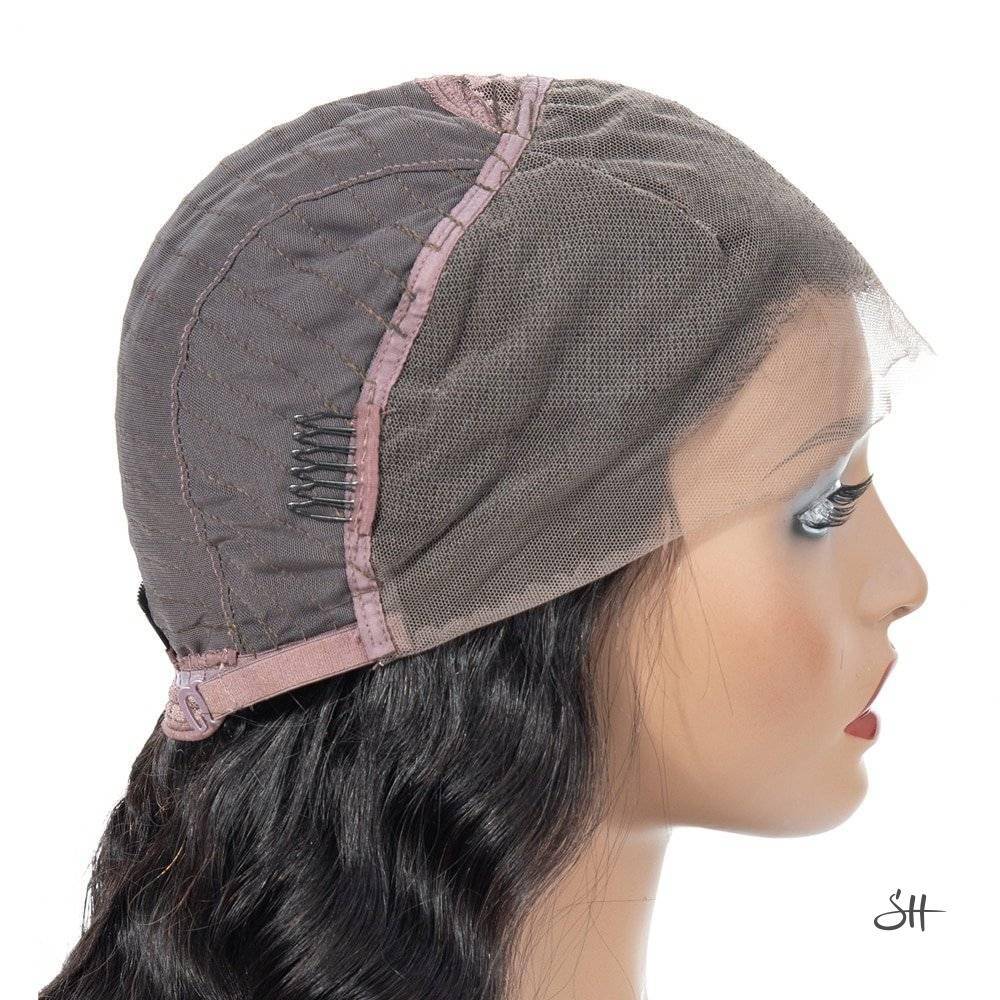 Natural Hairline Brazilian Body Wave Human Hair Wigs With Baby Hair