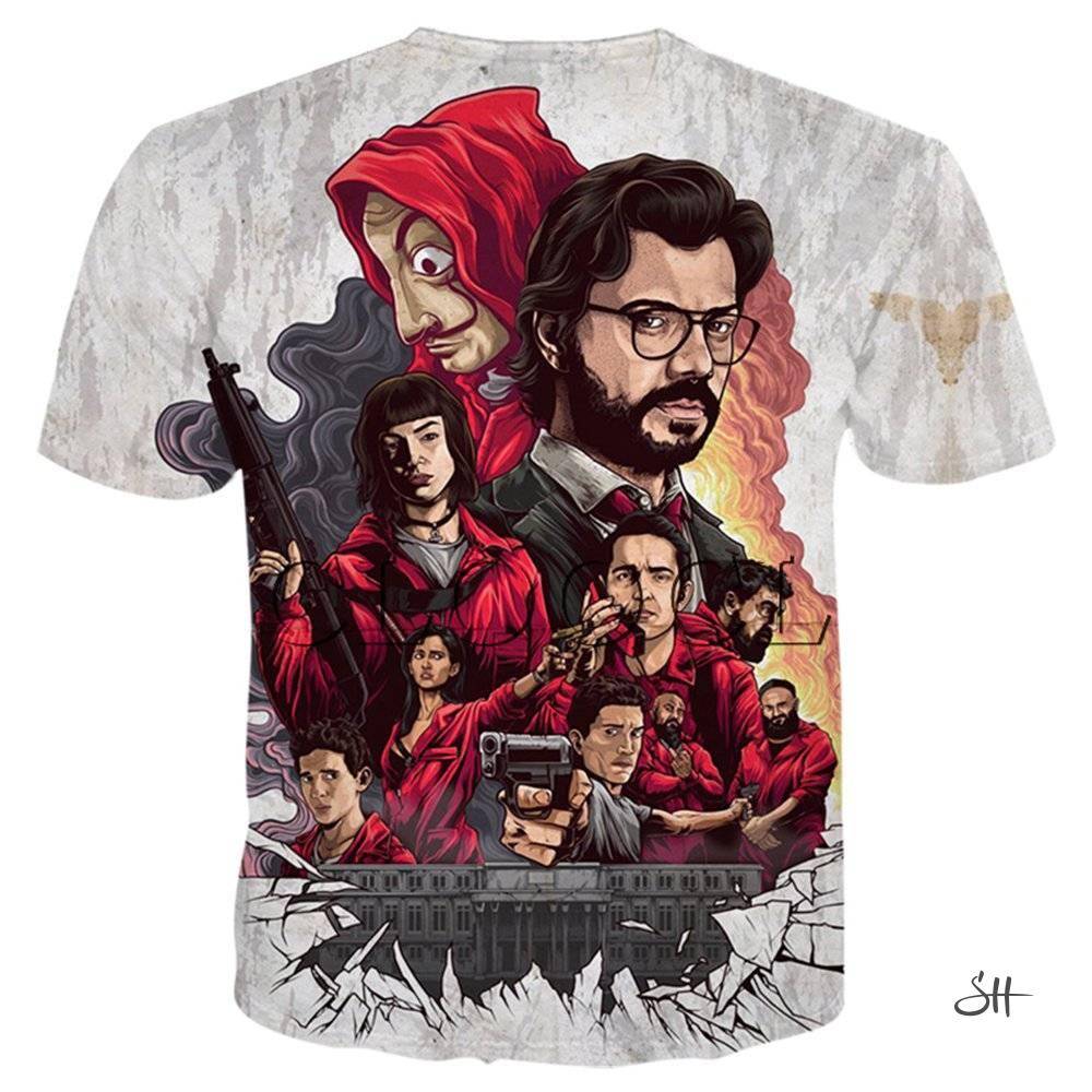 Money Heist 3D Print Unisex Sweatshirts