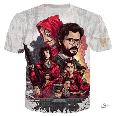 Money Heist 3D Print Unisex Sweatshirts Shirts Tops & Bottoms
