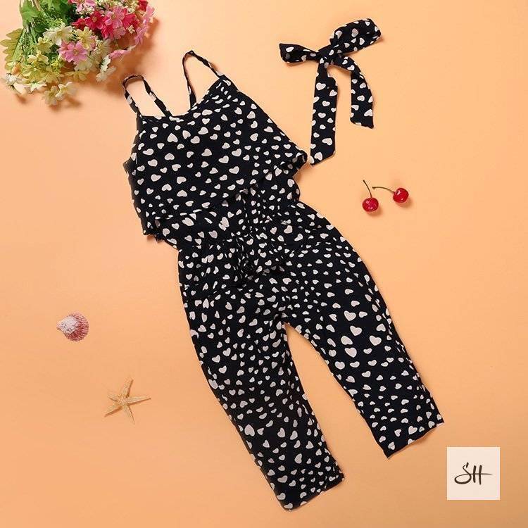 Elegant Polka Dot Strap Jumpsuit
