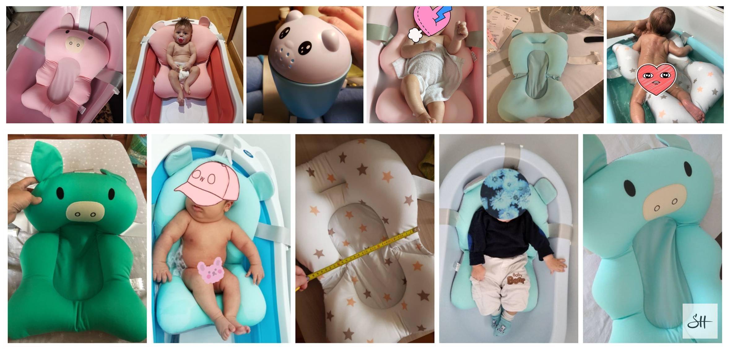 Cute Baby Bath Cushion Pad